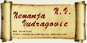 Nemanja Vudragović vizit kartica